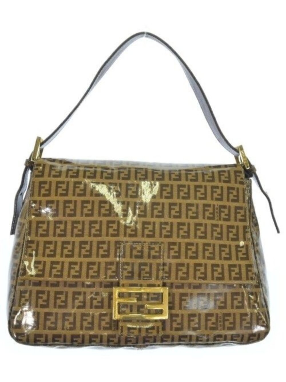 Fendi Zucchino Pattern Mamma Bucket Shoulder Bag